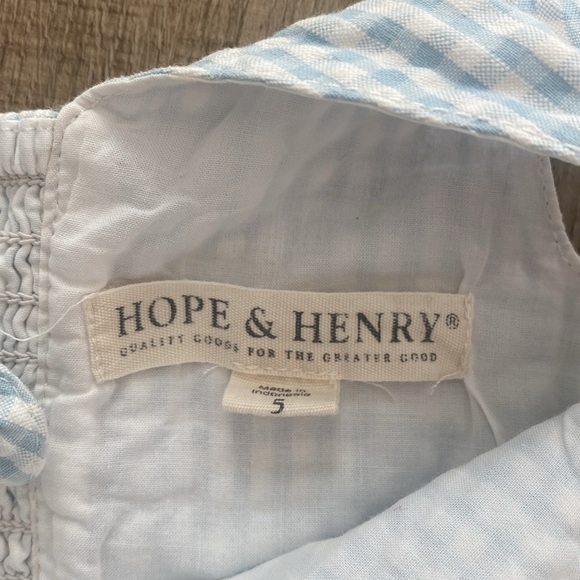 Size 5 Gingham baby blue jumpsuit - Picture 2 of 5